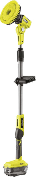 RYOBI - Brosse Rotative télescopique - 15cm - sans Fil 18V One+ R18TPS-0, Nettoyage Multi-Surfaces en Hauteur (1,4m), Compacte et Efficace