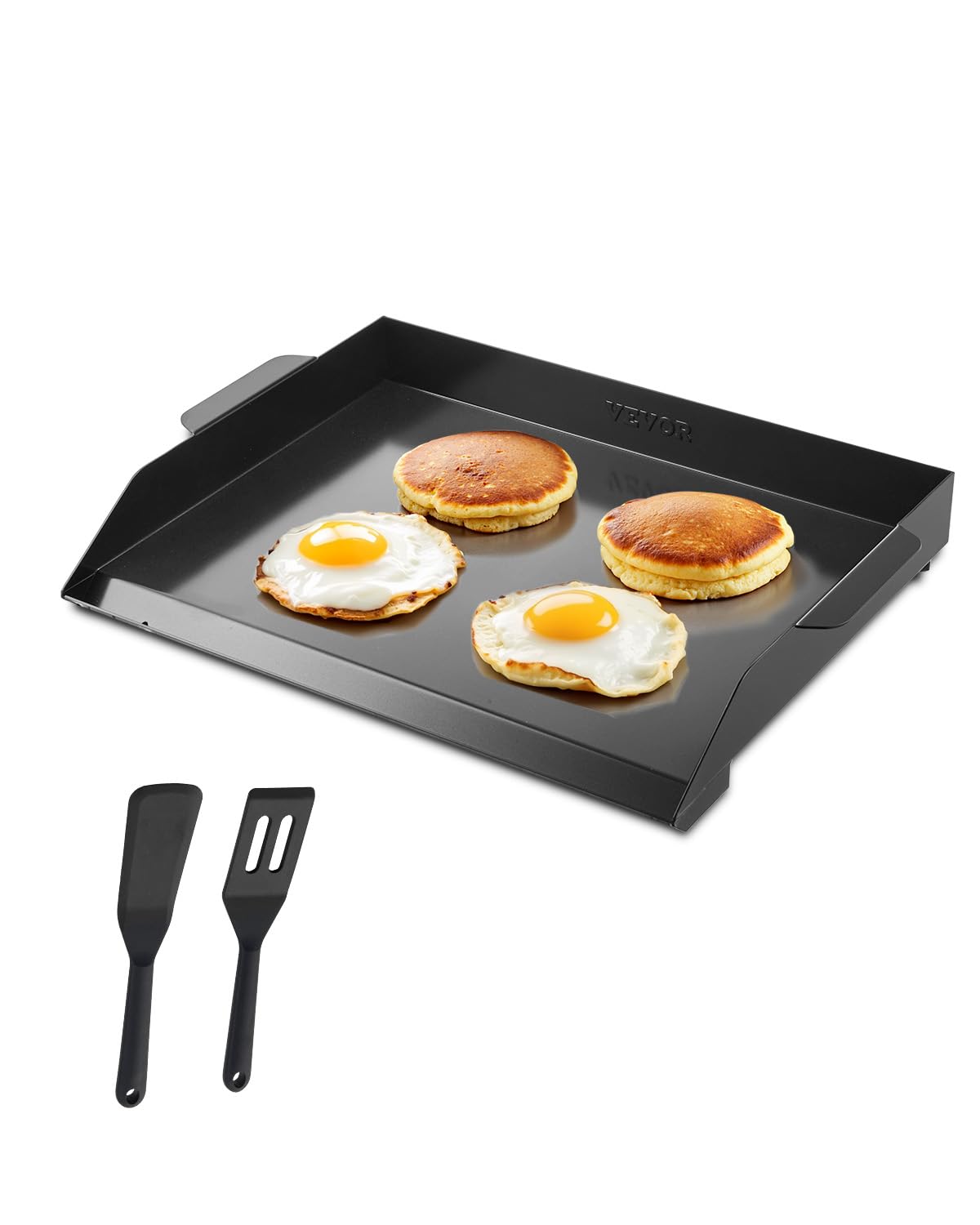 VEVOR Plaque de cuisson en acier au carbone, plaque de four rectangulaire universelle à dessus plat, 502 x 370 mm