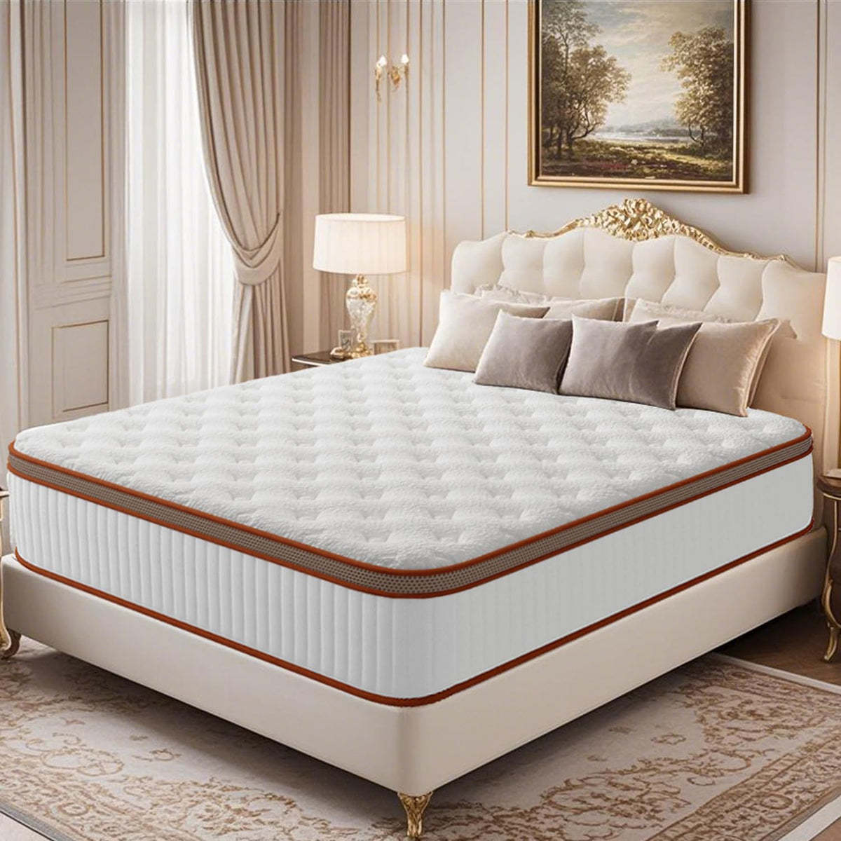 Matelas 140x200 cm - Épaisseur 26 cm Luxe Matelas - Extrêmement - Durable - Respirante - Fermeté Moyenne H3- Literie - Mousse à Mémoire de Forme