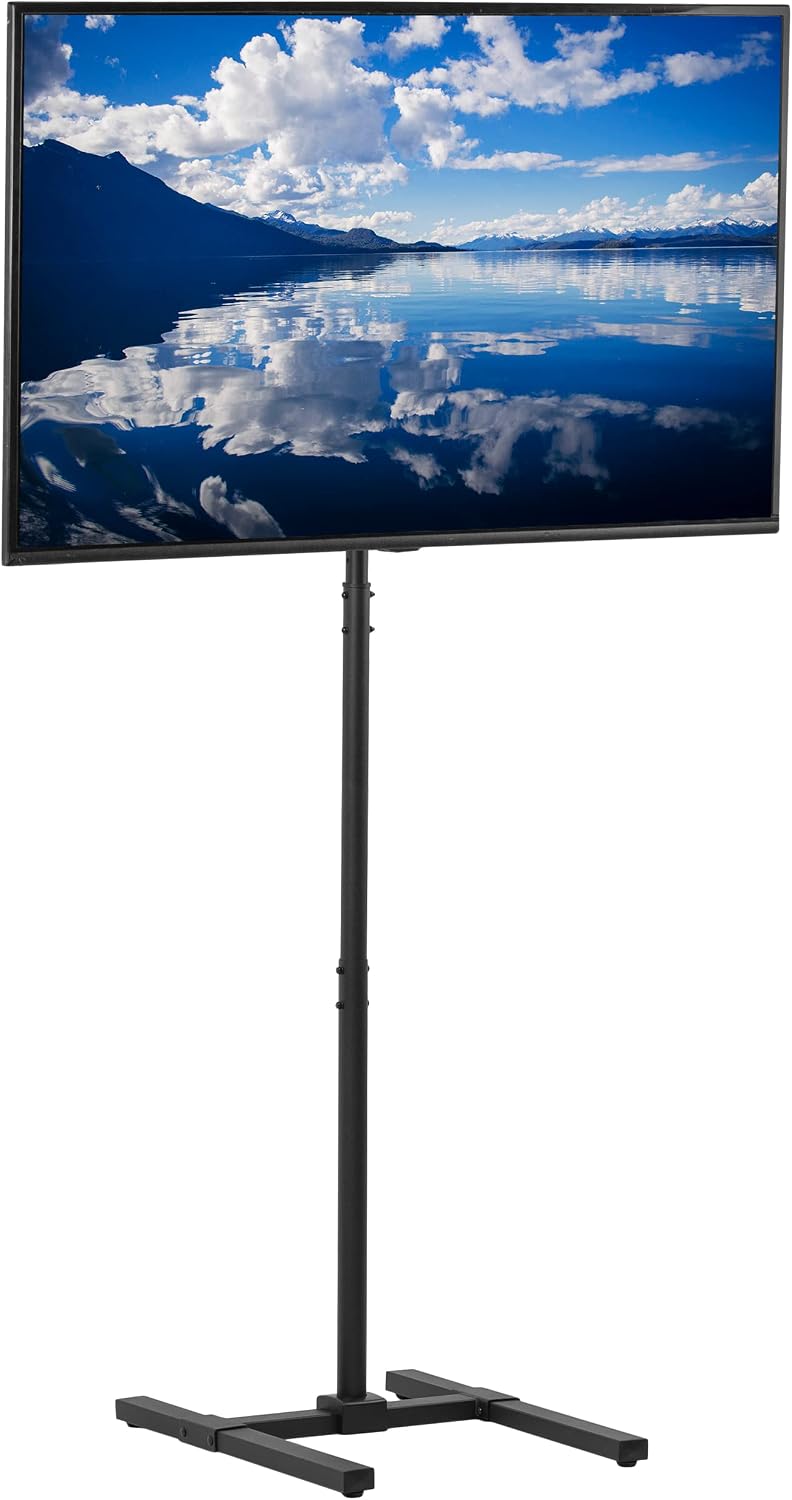 VIVO STAND-TV17 Support TV extra haut pour écrans de 13 à 50' jusqu'à 20 kg, LCD LED OLED 4K plats et incurvés, VESA max. 200x200 mm