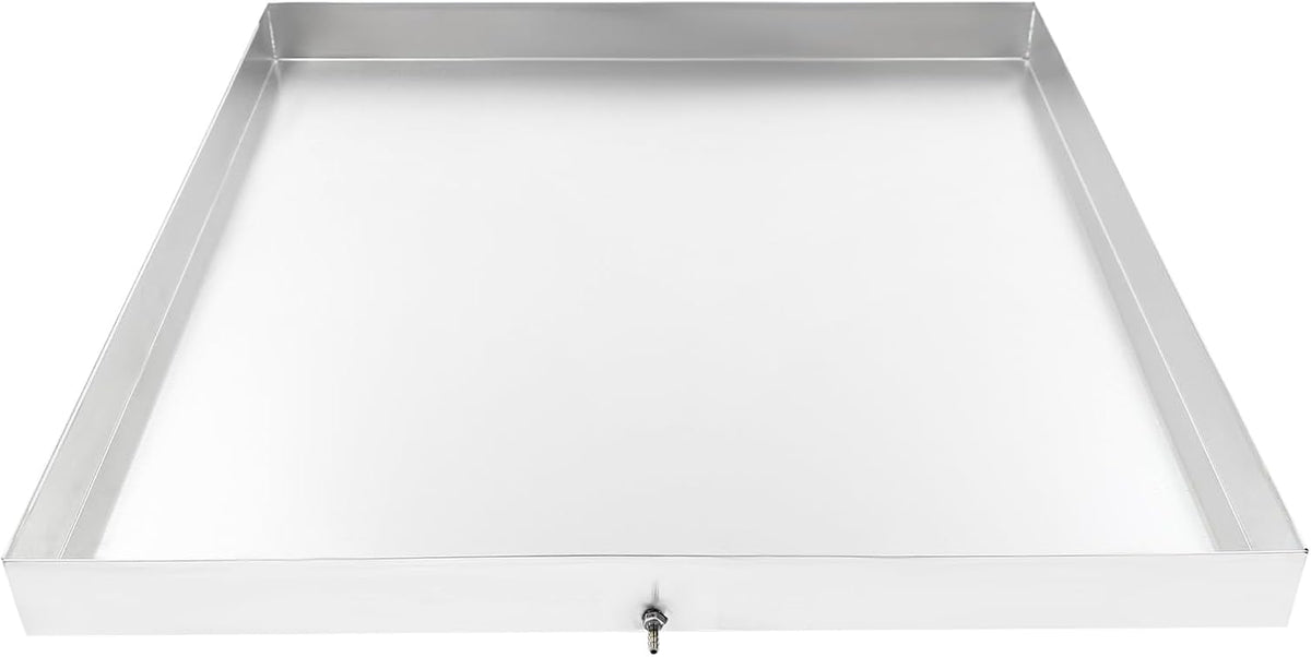Bac d'égouttement, Bac Récupération Eau Machine À Laver Inox 304 81 X 76 X 6,3 Cm