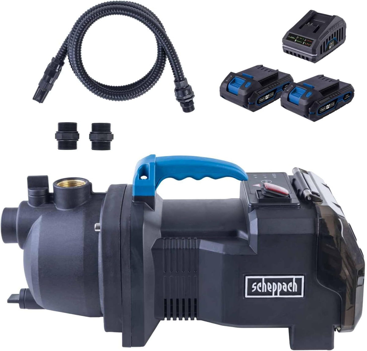 Scheppach Pompe de jardin C-GP3000-X SETS2-2 bat 2Ah + chargeur inclus