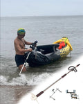Moteur Bateau Hors-bord Hélice de Forage Avec Support pour Planche à Pagaie Gonflable, Moteur Hors-bord pour Kayak de Lac Et D'étang pour Pédalo