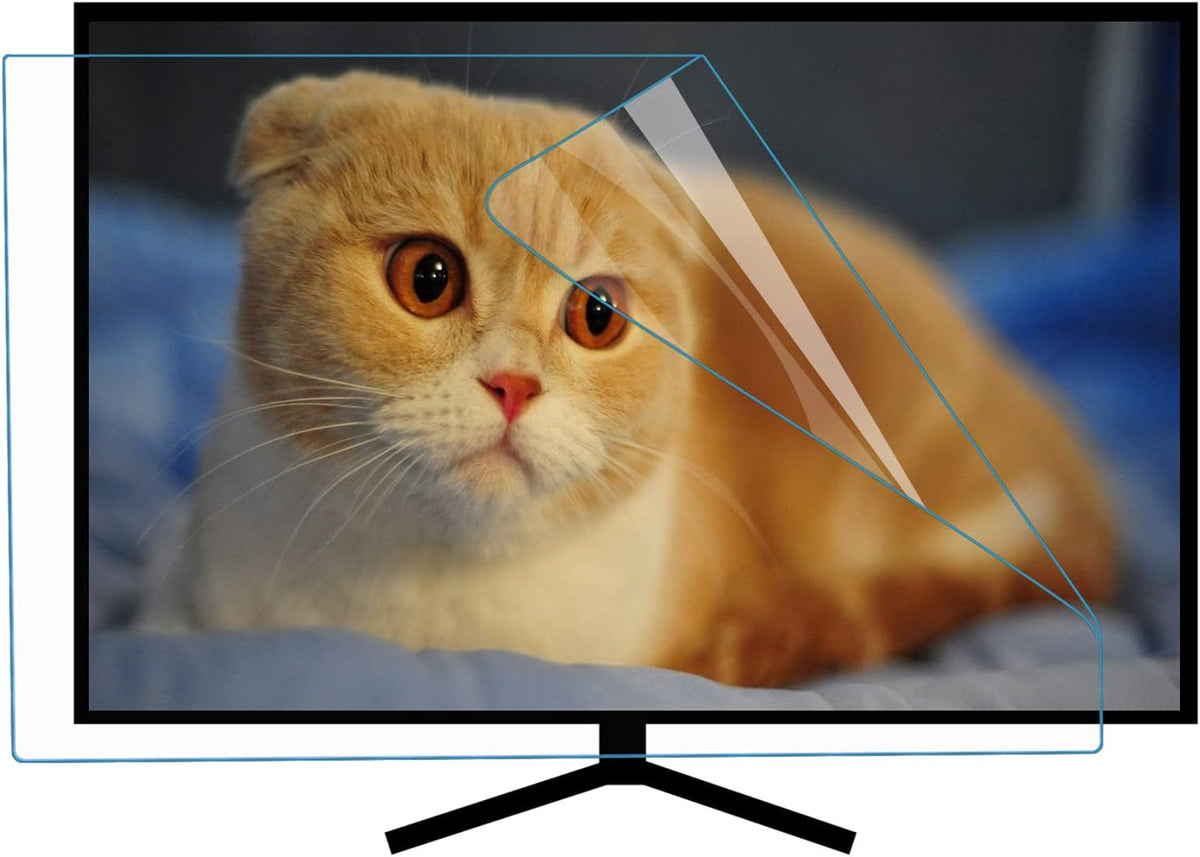 48-49 Pouces TV-protectortm Anti Lumière Bleue, HD sans Bulle, Film Anti-Rayures pour Blessures, Convient à L'écran LCD, LED, 4k, QLED