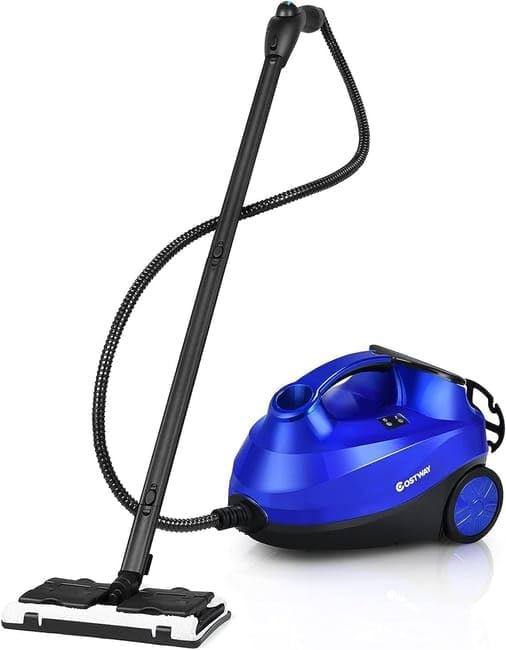 COSTWAY Nettoyeur Vapeur Haute Pression 2000W avec 19 Accessoires, Balai Vapeur Portable Pressurisé Polyvalent 4 Bars avec Réservoir de 1,5 L
