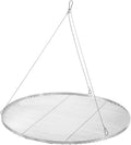 BBQ-Toro Grille de cuisson ronde en acier inoxydable - Diamètre : 90 cm - Avec corde de suspension - Grille suspendue pour barbecue suspendu
