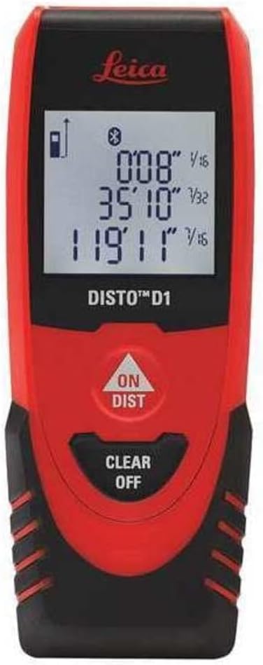 Leica DISTO D1, télémètre laser simple, facile à utiliser, avec Bluetooth (fonctionnalité application