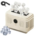 Mini machine à glaçons de comptoir, 150 W portable automatique avec support de détachement et couvercle supérieur amovible, 12 cubes en 15 minutes