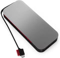 Lenovo Go PowerBank Chargeur USB-C pour Ordinateur Portable (20 000 mAh), Gris tempête