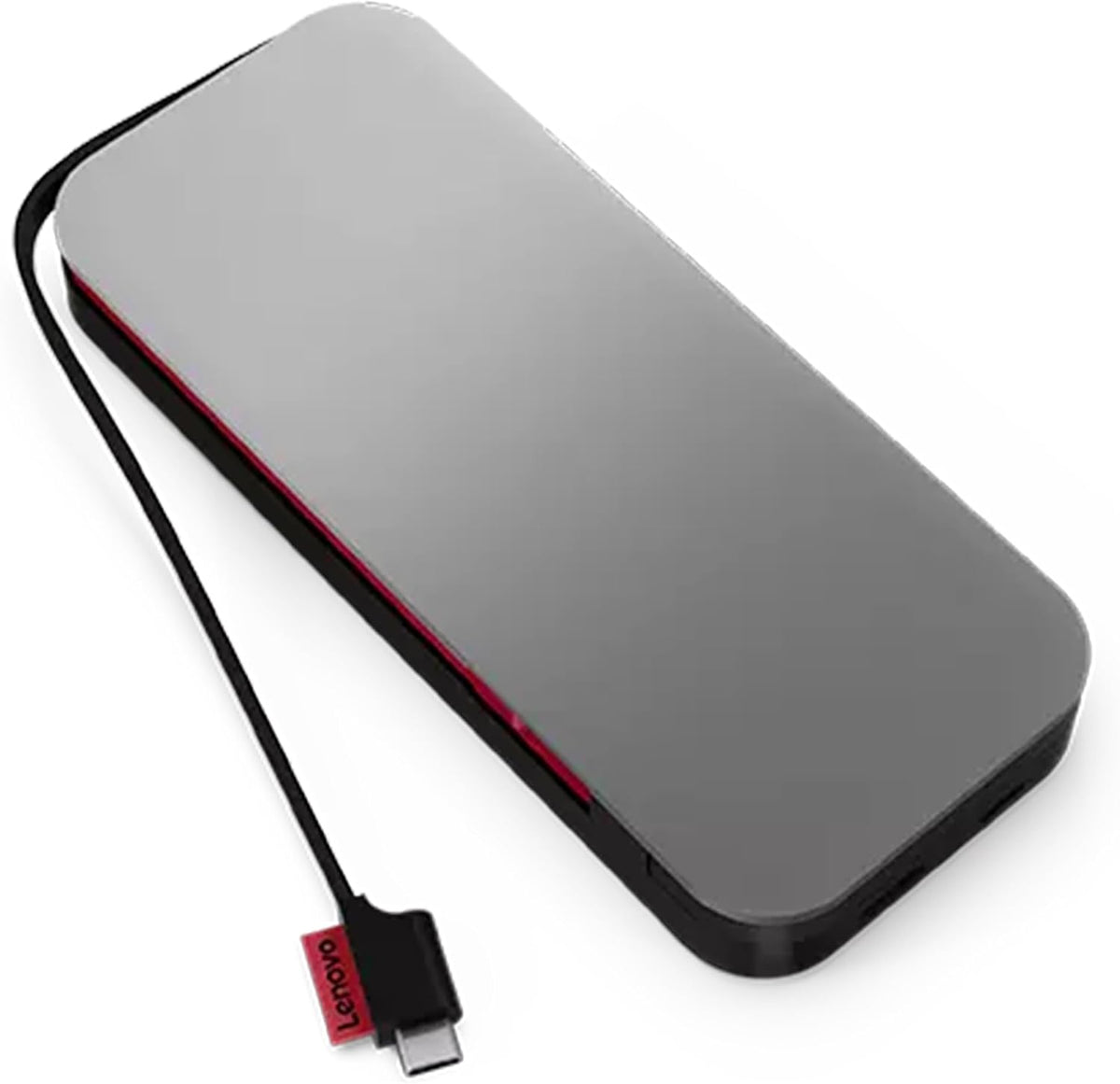 Lenovo Go PowerBank Chargeur USB-C pour Ordinateur Portable (20 000 mAh), Gris tempête