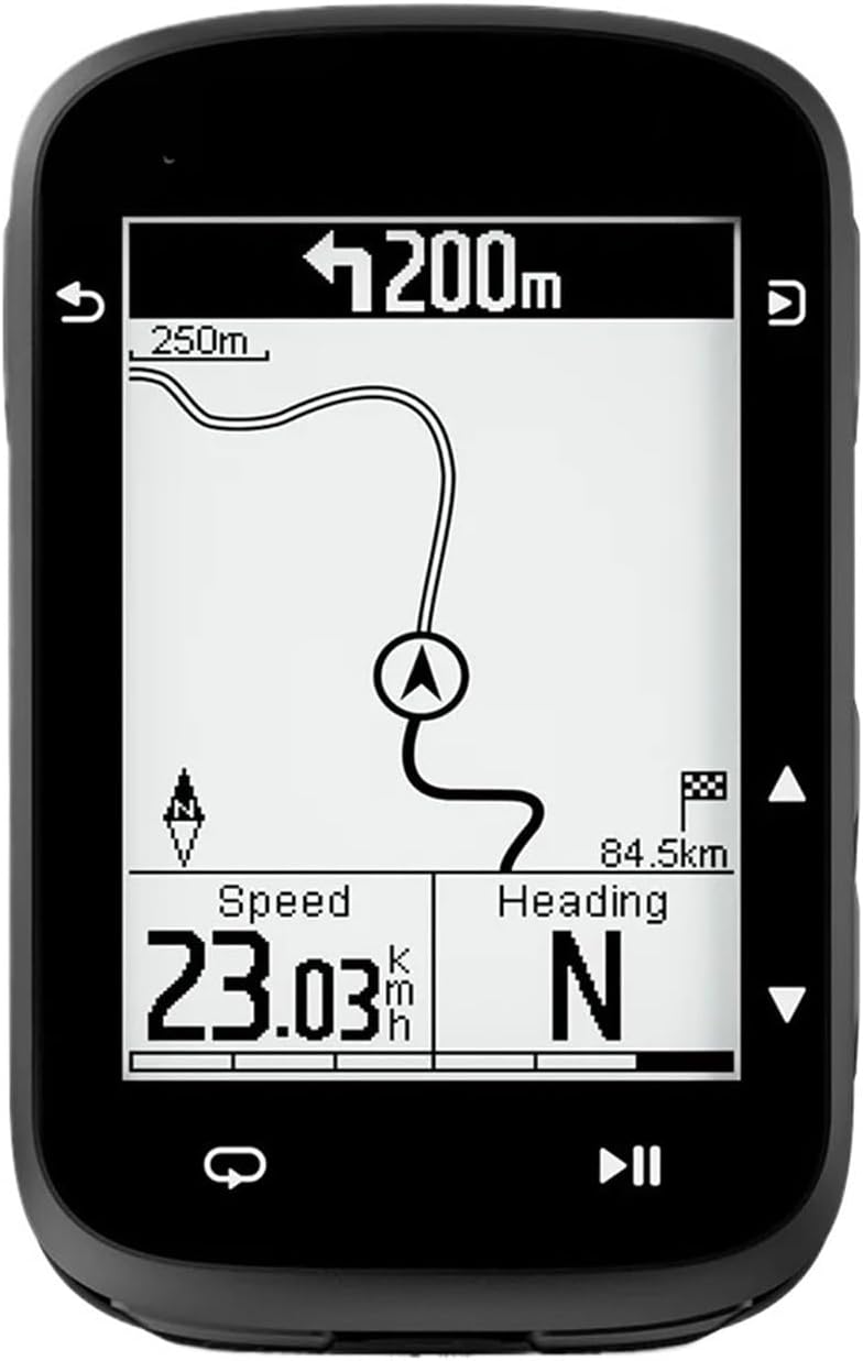 Générique Ordinateur de vélo, Compatible avec COOSPO, GPS, odomètre de Cyclisme, Compteur de Vitesse sans Fil, Navigation d'itinéraire