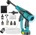 LIVOWALNY sans Balais Nettoyeur Haute Pression Compatible avec Makita 18V, Nettoyeur Haute Pression Sans Fil Mobile 82 Bar, 6L/Min, 3Niveaux