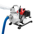 Motopompe Essence 2 Temps 43cc, Pompe à Eau Thermique Portable Auto-Amorçante, Hauteur Refoulement 30m Débit 10m³/h