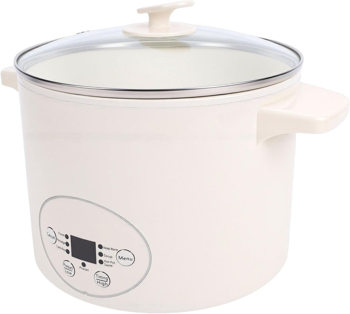 Generic Cuiseur à Riz Multifonctionnel de 2,5 L avec Base Antiadhésive, Taille Compacte, Idéal pour les Ramen et la Soupe