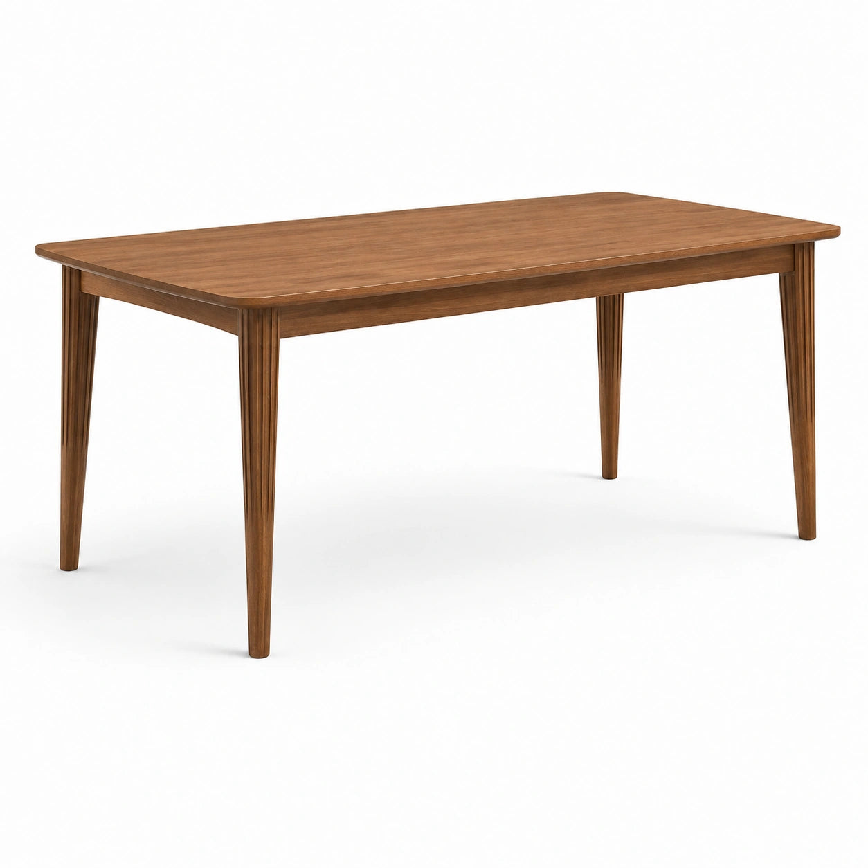 Table rectangulaire en bois massif marron 180x90x75 cm