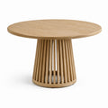 Table ronde en bois de chêne massif 110 cm