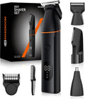 MAXGROOM Tondeuse Corps Homme Électrique, 4 en 1 Multifonction Tondeuse Partie Intime Homme, 7000RPM Rasoir Barbe Professionnel