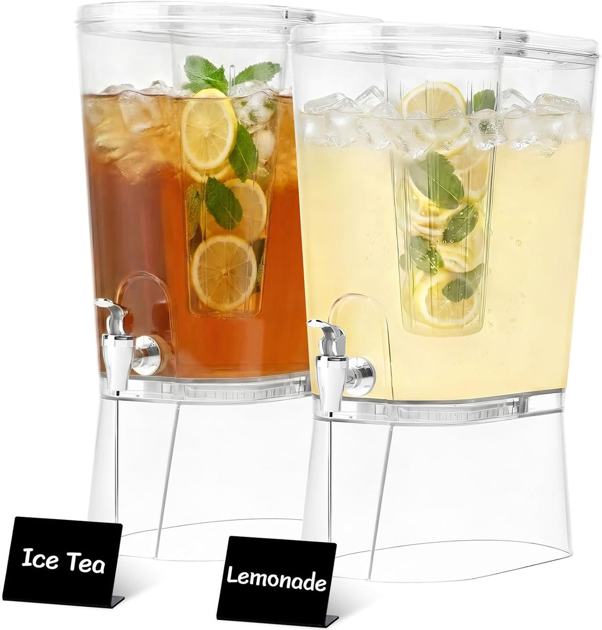 Lifewit 8L Grand Distributeur de Boisson avec Robinet, Jarre Cocktail Avec Filtre en Plastique