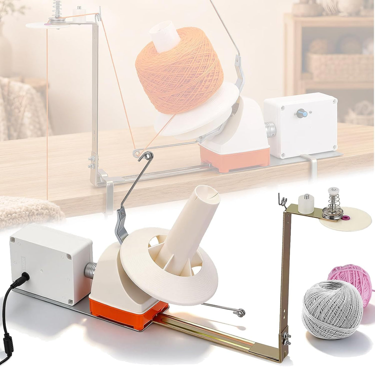 Bobinoir Électrique Pour Fil, Bobinoir à Vitesse Réglable, Bobinoir Table Capacité 500G Convient Aux Fils Métalliques pour Fil Métallique Fil Nylon