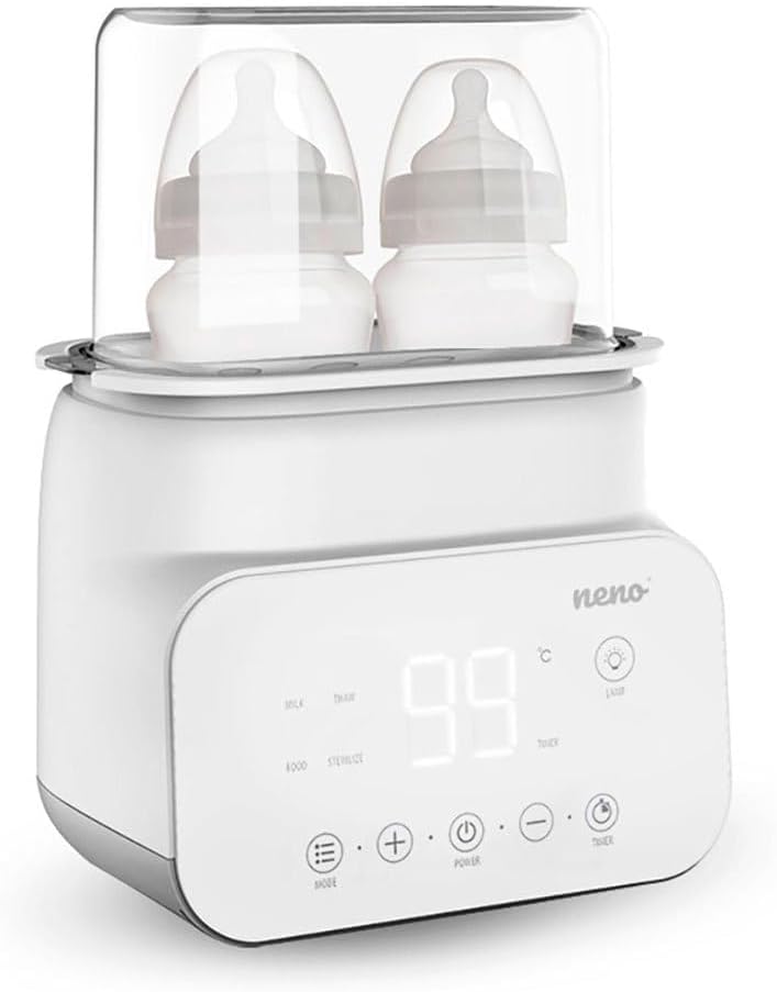 Neno VITA, Chauffe-Biberon Bébé et Stérilisateur pour Biberons, Chauffe Lait Bébé 5-en-1: Stérilisation, Chauffage du Lait et des Repas