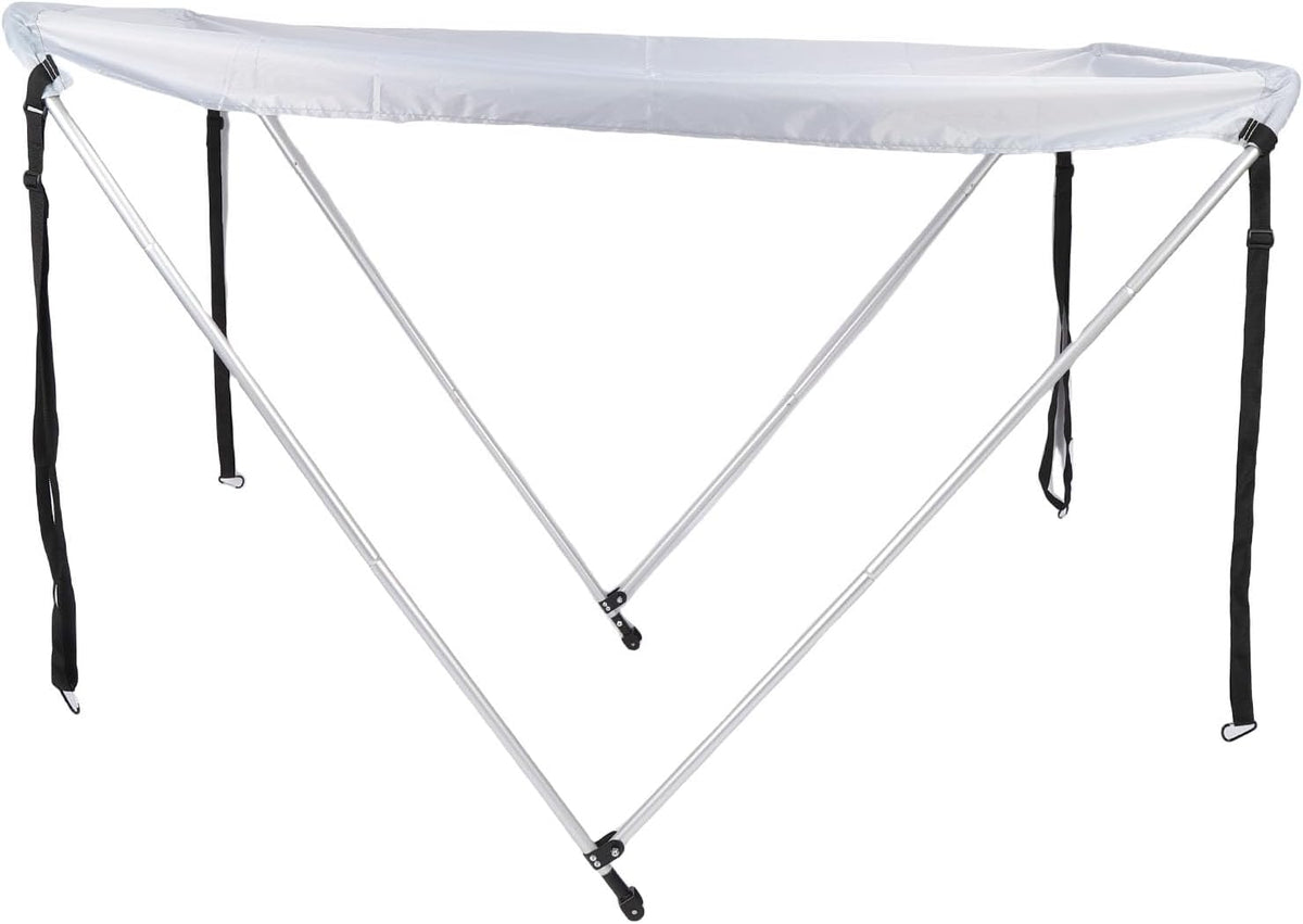 Tbest Couverture Supérieure de Bateau, Cadre en Alliage D'aluminium, Auvent Pare-Soleil pour Canoës, Kayaks, Bateaux de Pêche