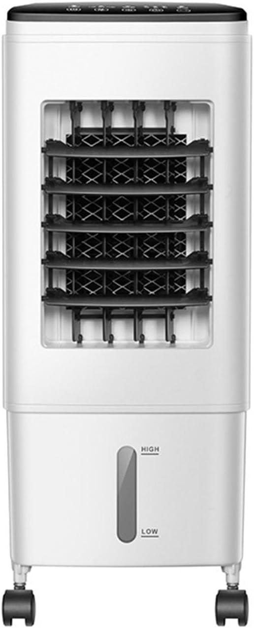 Mobile colonne climatiseur ventilateur avec roues, télécommande, Portable pied rafraichisseur d'air, 3 vitesses, écran tactile, réservoir de 6 L