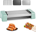 Machine À Hot-Dog À Rouleaux Électrique, Cuiseur-Grill À Saucisses 500W, 5 Rouleaux Antiadhésifs, Température Réglable, Bac Égouttoir