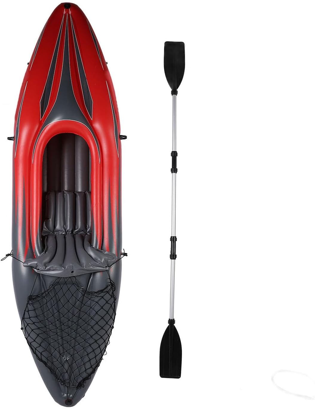 Yinhing Ensemble de Kayak Gonflable pour Personne, canoë Gonflable Portable en PVC avec Pompe à Main
