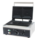 Queeucaer Appareil à croque-monsieur électrique commercial 220 V 1500 W à 2 tranches avec plaques antiadhésives