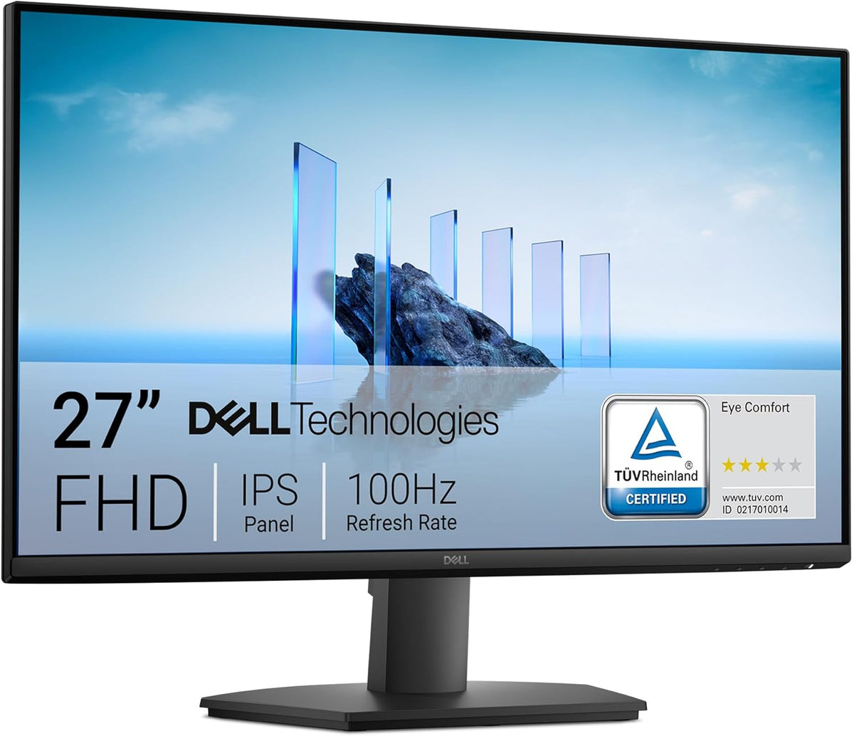 Dell 27 Écran PC - SE2725HM, Full HD (1920x1080), 100Hz, IPS, 5ms, VESA (100x100mm), HDMI, VGA, Garantie 3 Ans, Noir