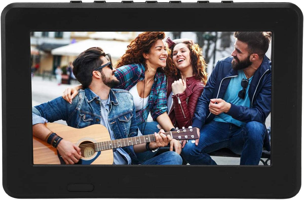 Moniteur de Télévision Portable 7 Pouces, Lecteur Vidéo Portable de Télévision Numérique LED HD 16: 9 avec Fente pour Carte USB TF