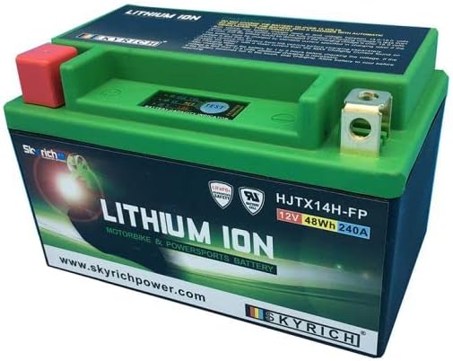 Skyrich HJTX14H-FP Batterie Lithium YTX14H-BS LiFePo4 612276 YTX14HBS Moto Scooter Quad Cross