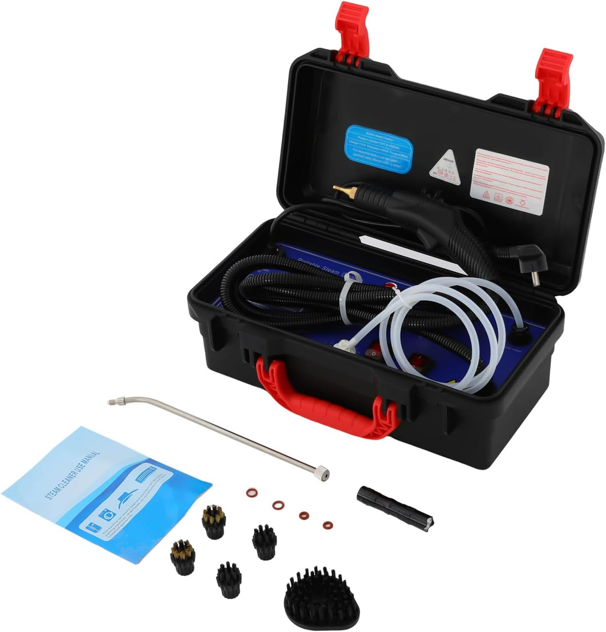 CNT-QX-A Nettoyeur Vapeur 3000 W Pression de vapeur 2-3,5 bars Machine de nettoyage portable à la vapeur et à l'eau froide pour sols durs, tables