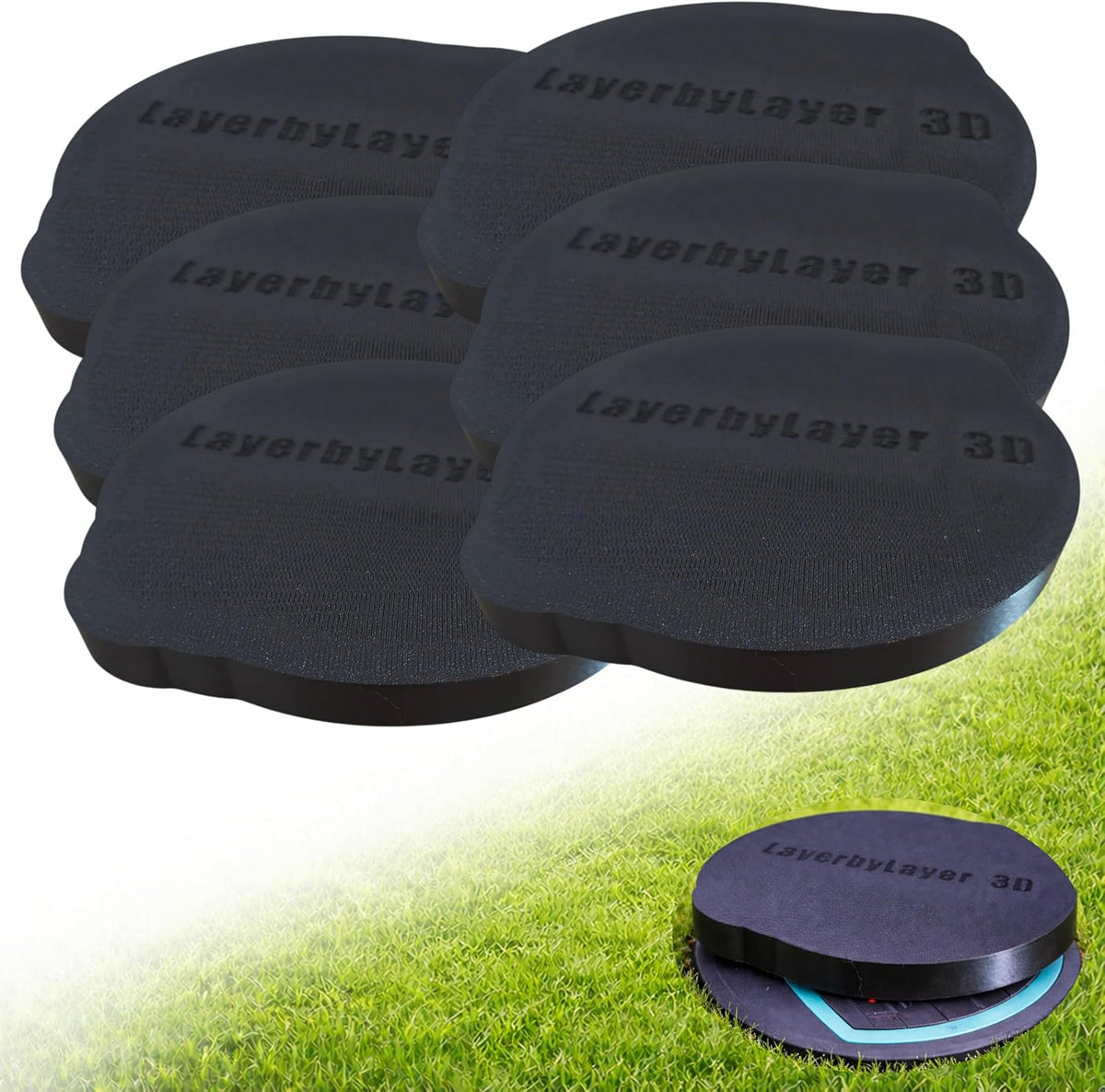 Lot de 6 housses de protection pour arroseur escamotable Gardena OS 140 - Couverture d'hiver contre la saleté