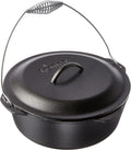 Lodge Logic Marmite 9, 3,8 L Faitout + Couvercle de Fer