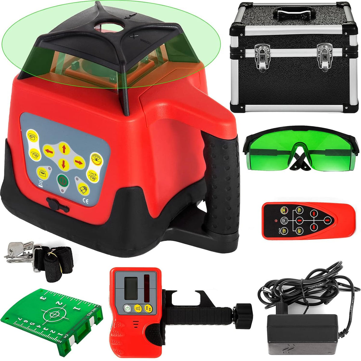 VEVOR Niveau Laser Autonivelant Balayage Rotative à 360 Degrés Laser Ligne Verticale Horizontale Module Laser Rotatif Auto-Alignement Faisceau Vert
