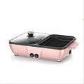 3-En-1 Petit DéJeuner Machine Mini pot chaud, pot chaud, plaque chauffante, barbecue multifonction, friteuse électrique, four