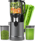 Extracteur de Jus, Slow Juicer avec Goulotte XL 147 mm et Moteur 400 W, Rendement Élevé et Préservation des Nutriments, Capacité 1,8 L avec 2 Verres