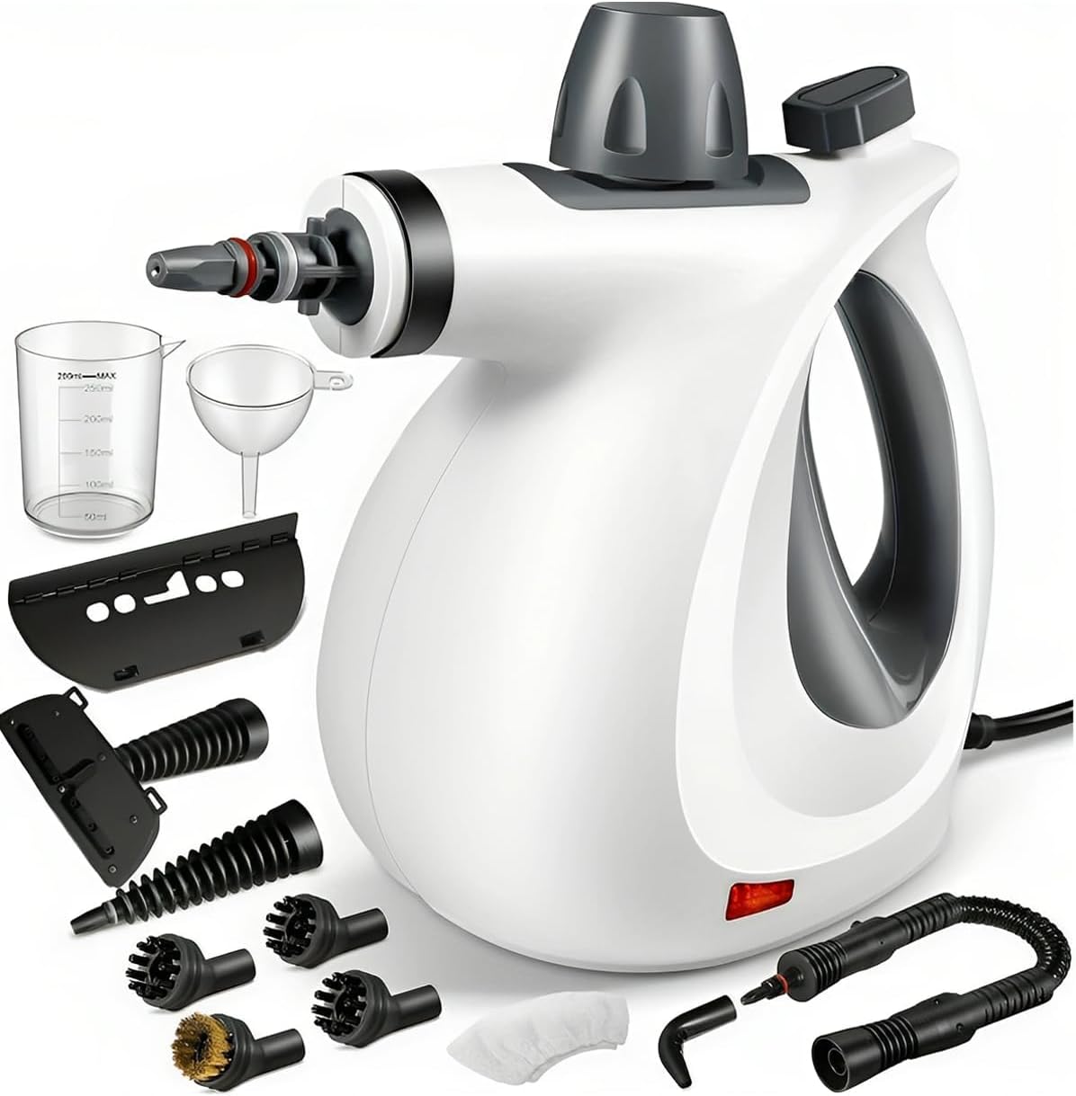 FLOTTY Steam Pro, 2026 Original Eau + Vapeur, s'évaporer Ménage 3x plus vite, Livré avec 12 accessoires, Nettoyeur Vapeur Portable