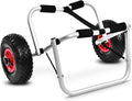 Ejoyous Chariot de Transport Pliable en Aluminium pour Kayak et Canoë avec Sangle de Remorquage, Installation Rapide