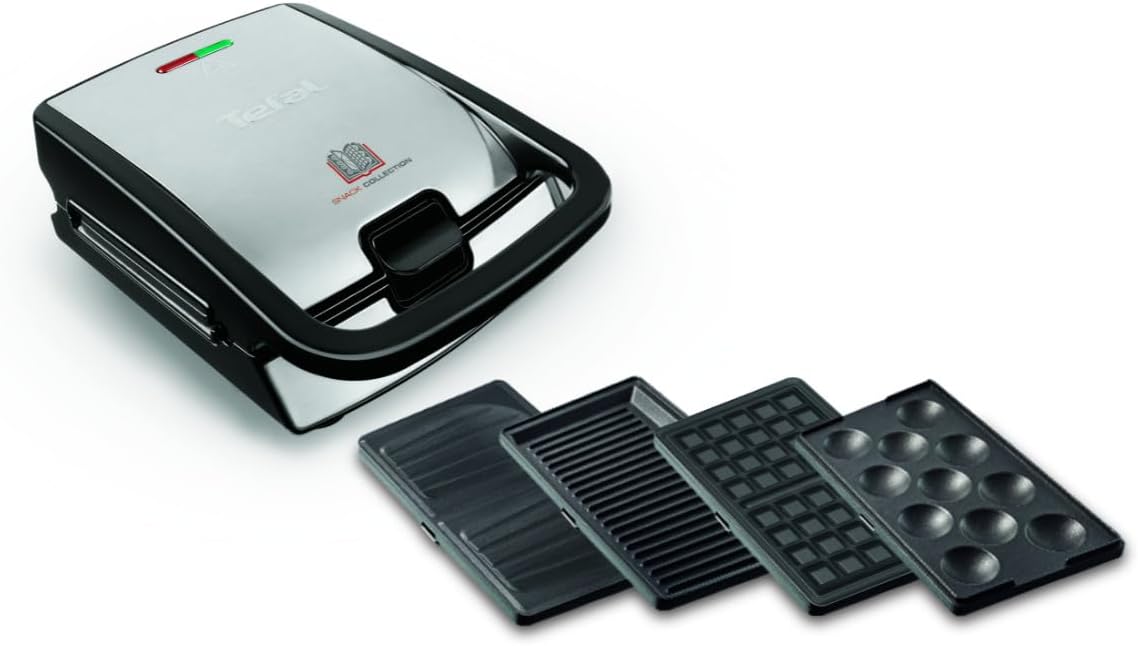 Tefal - Snack Collection - Gaufrier et Croque Monsieurs - 4 jeux de plaques