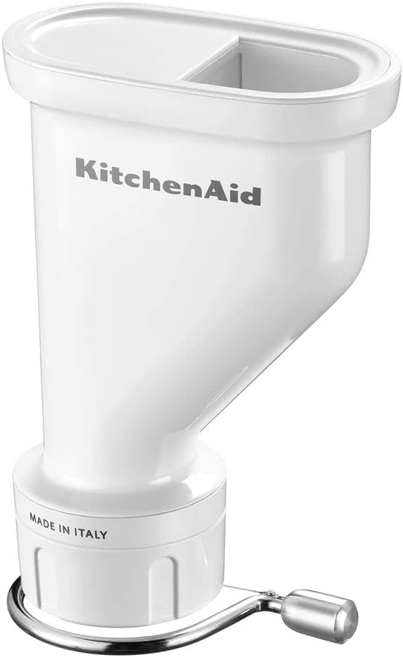 KitchenAid Accessoire Machine à Pâtes Fraîche - 5KSMPEXTA - Presse à Pâtes pour Robot Pâtissier - 6 Emporte Pièces - Acier Inoxydable