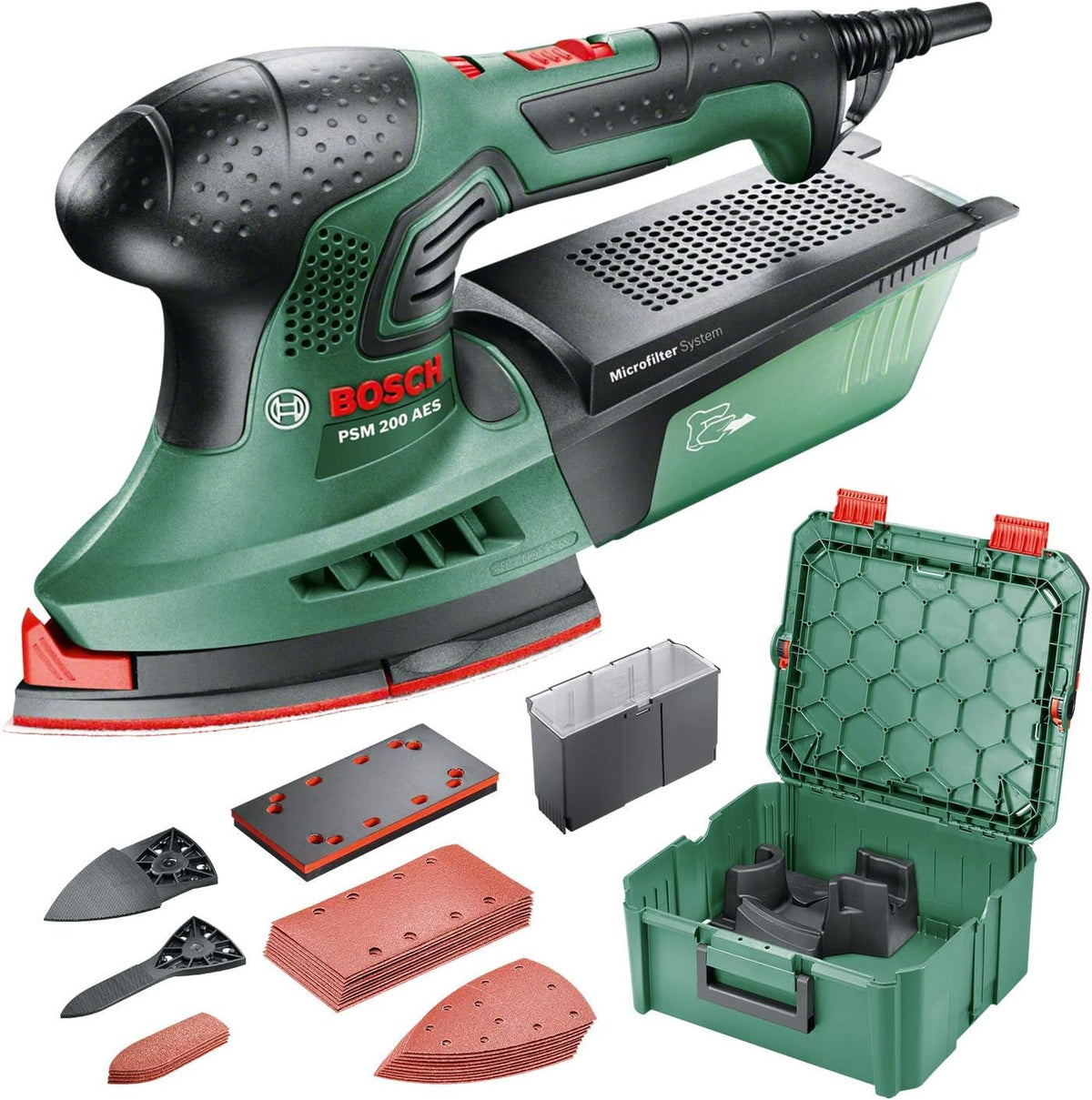 Bosch Ponceuse multi PSM 200 AES (200 W, dans SystemBox)