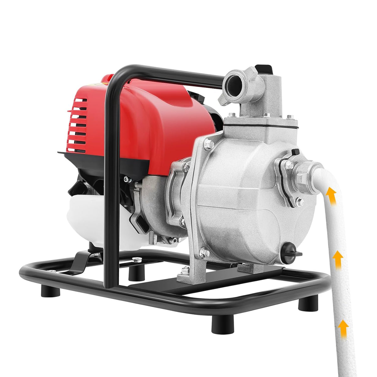 Pompe A Eau Thermique, 1,2kW Motopompe, Pomp A Eau, Motopompe Thermique équipé de Réservoir 0,9L