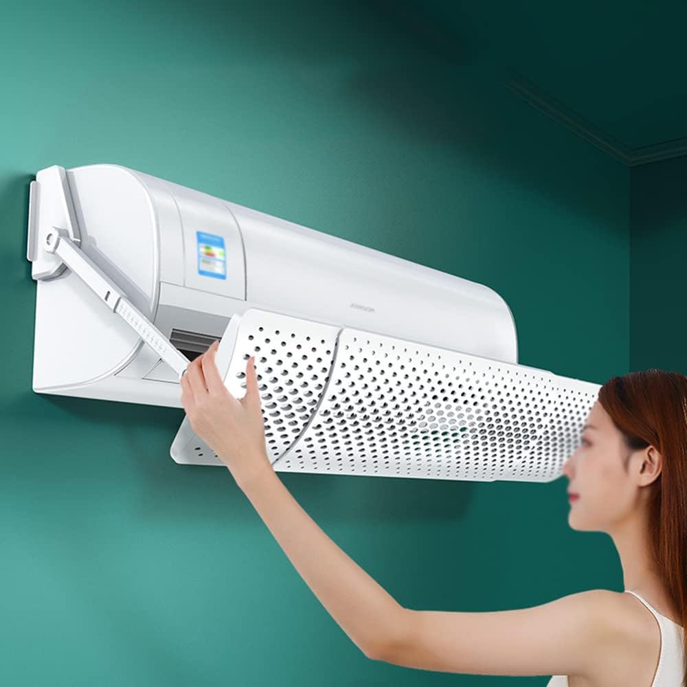 LOKLNEYK Déflecteur d'air réglable for climatiseur mural, pare-vent anti-soufflage direct, largeur du déflecteur