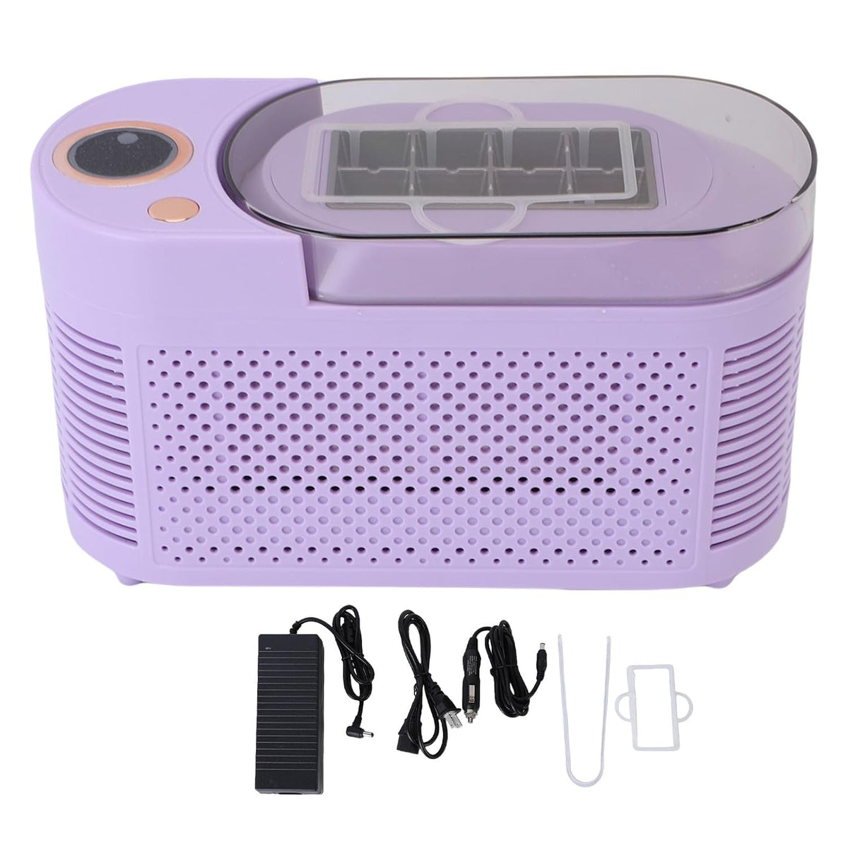 Naroote Machines à Glaçons de Comptoir, Machine à Glaçons Électrique Portable de 120 W avec Options d'Alimentation à Domicile et en Voiture