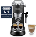 De'Longhi Dedica Style - Perfetto Machine à Expresso Compacte, Mousseur de Lait Manuel pour Expresso et Cappuccino, Compatible Dosettes ESE