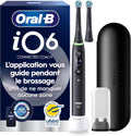 Oral-B Brosse à Dents Electrique iO 6, 2 Brossettes de Rechange, Noire