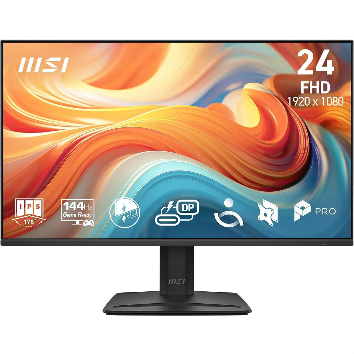 MSI Pro MP272 E14C Écran Professionnel 27' FHD, Dalle IPS 1920x1080, 144 Hz, 1ms, compatible VESA, HDMI, USB-C, FreeSync