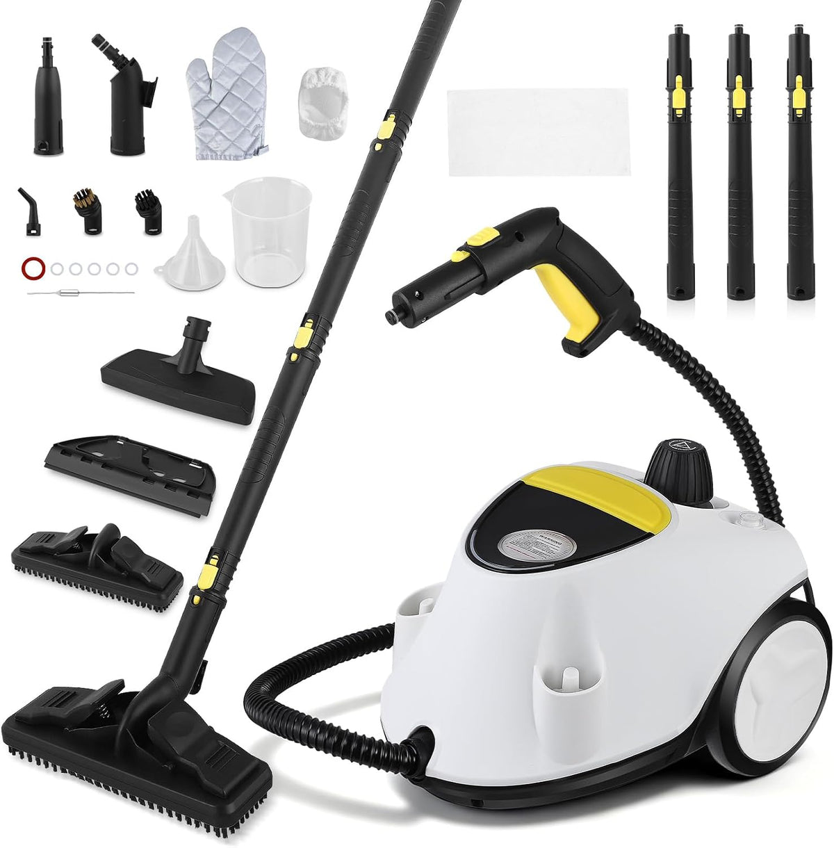 Nettoyeur Vapeur,2100W Nettoyeur Vapeur Haute Pression Avec 22 Accessoires, Chauffage Rapide 320 °F, Réservoir Eau 2.1L